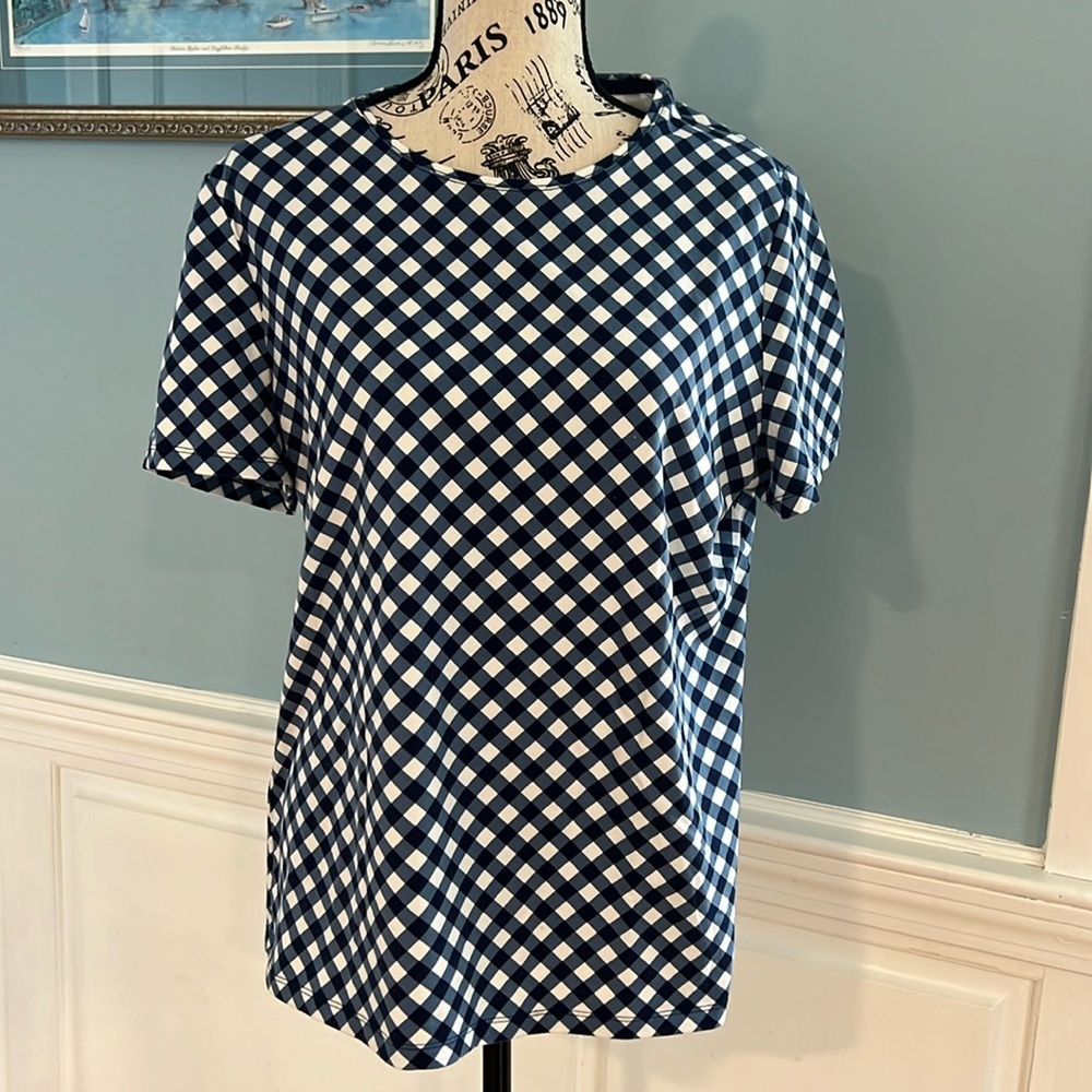 Talbots Gingham Shirt Petite Sz XL
